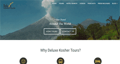 Desktop Screenshot of deluxekoshertours.com