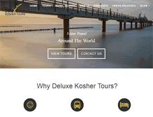 Tablet Screenshot of deluxekoshertours.com